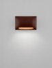 Kinkiet zewnętrzny LED kolor rdzawy prostokątny wypukły minimalistyczny nowoczesny IP65 PLASENA LE75301 Luces Exclusivas